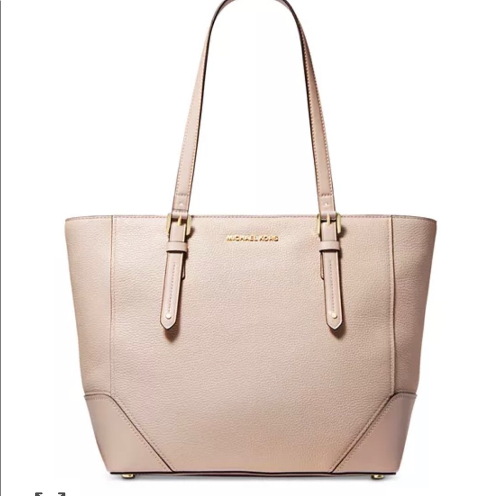 Michael Kors rose pink leather tote NWT